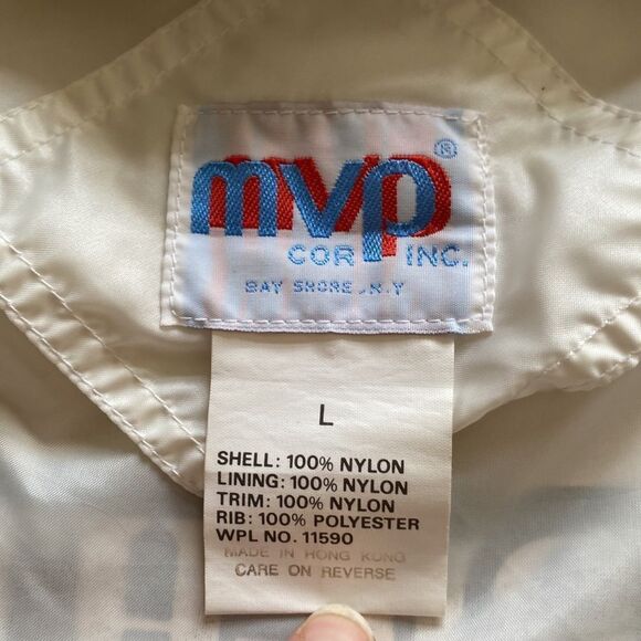 Vintage Racing Jacket Right Guard Halfway Challenge Windbreaker Bomber Mens Sz L - Picture 5 of 14